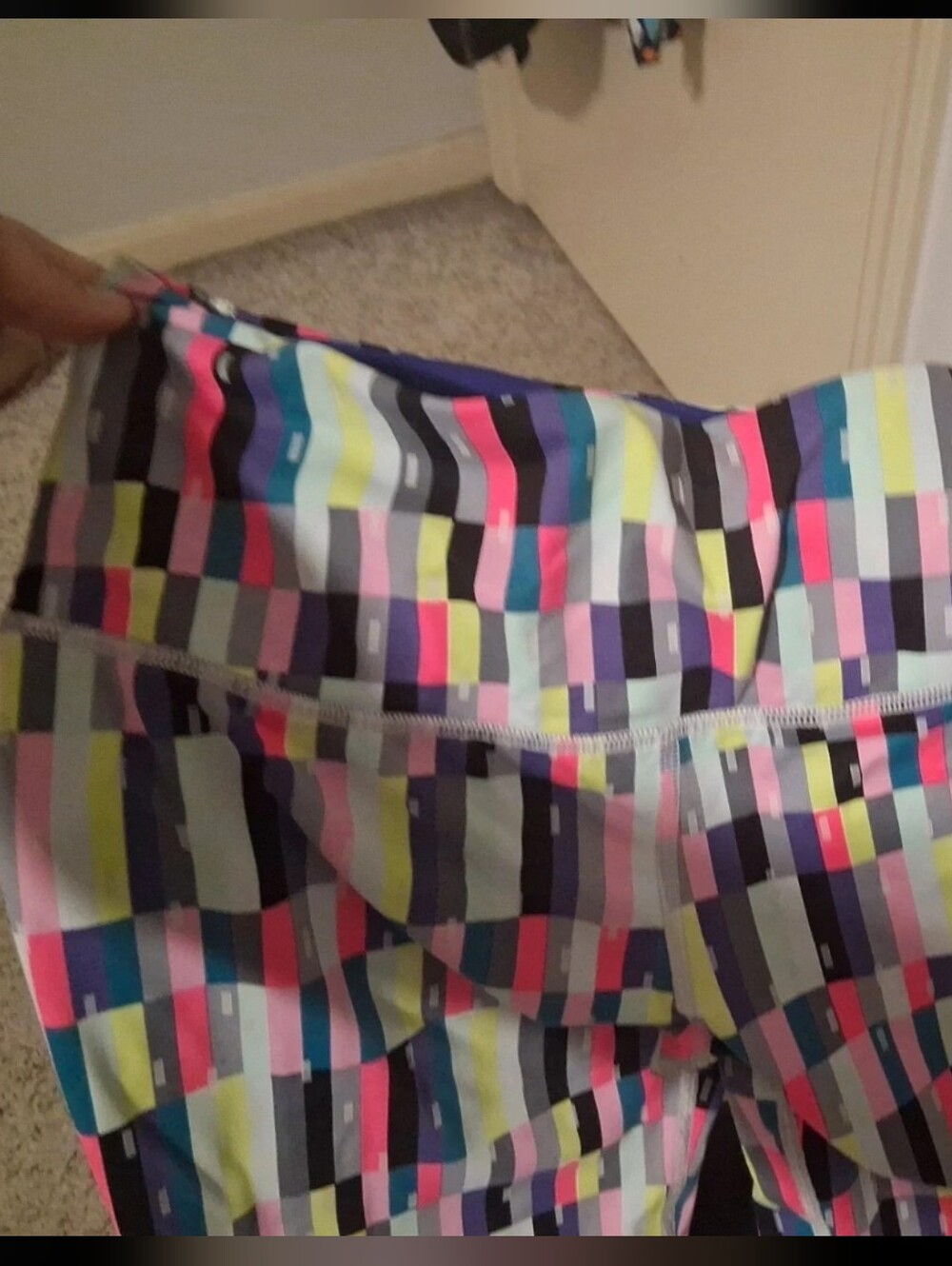 VSX Sport Striped Athletic Leggings - Multicolor - Picture 3 of 4